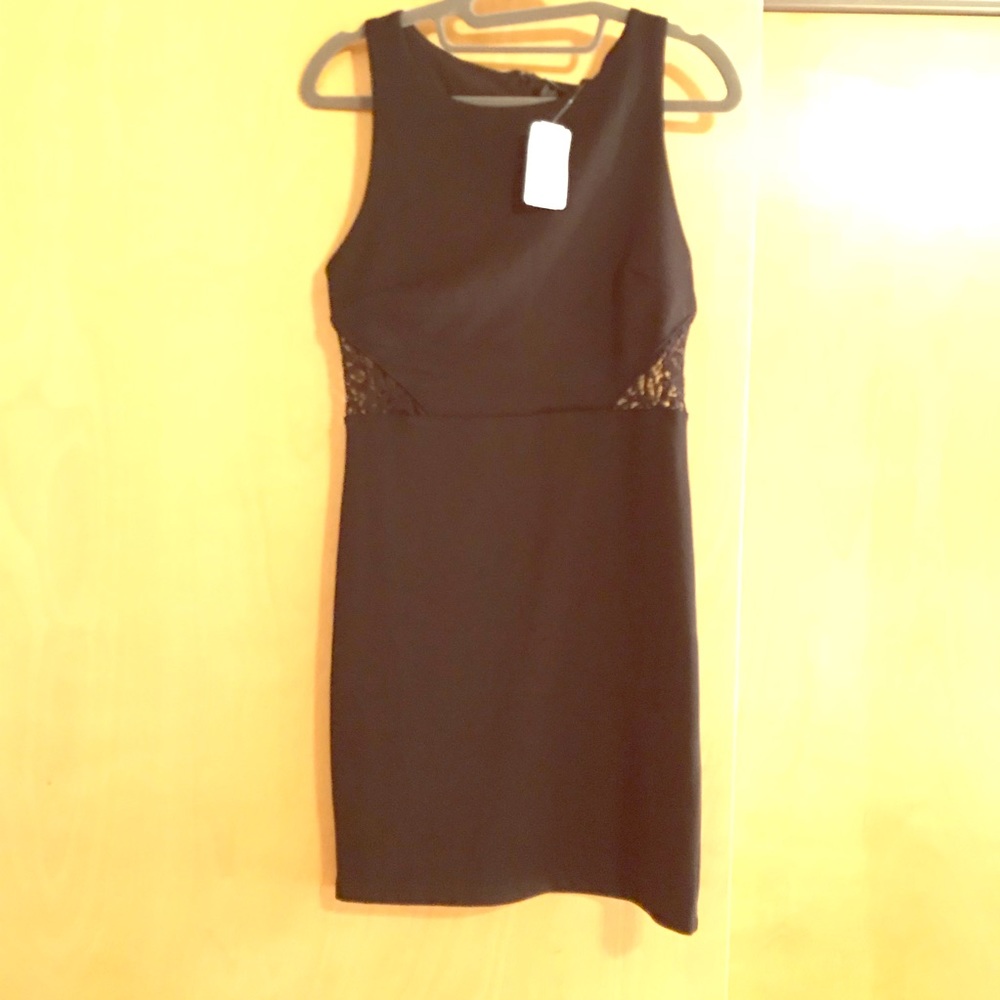 Black Mini with side lace detailing